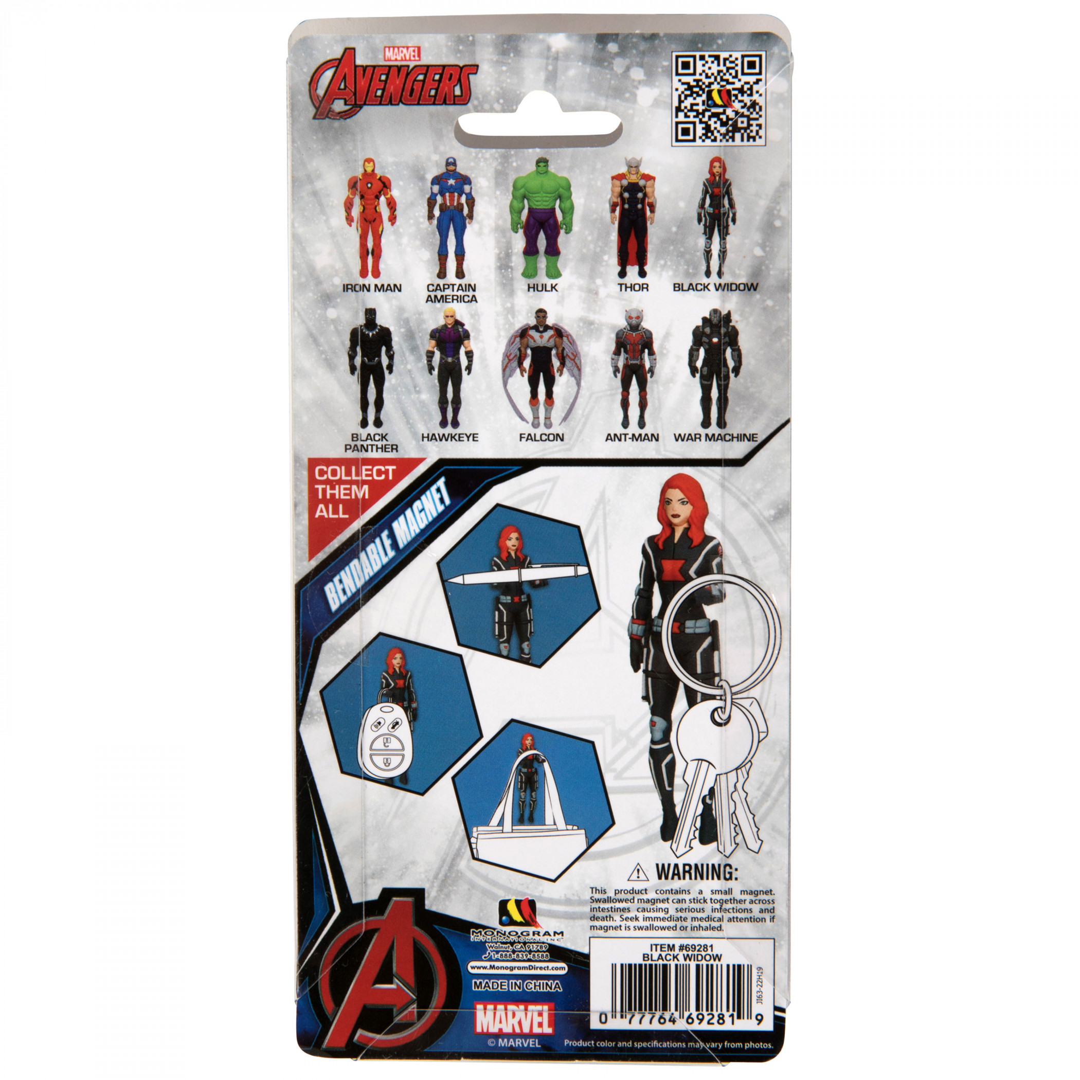 Marvel The Black Widow Character Bendable Magnet